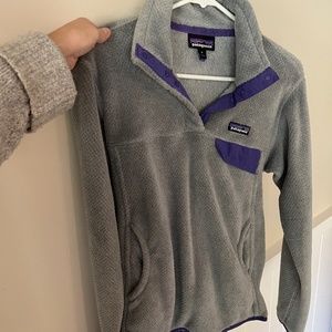 Women’s Patagonia fleece re-tool pullover medium quarter snap-t